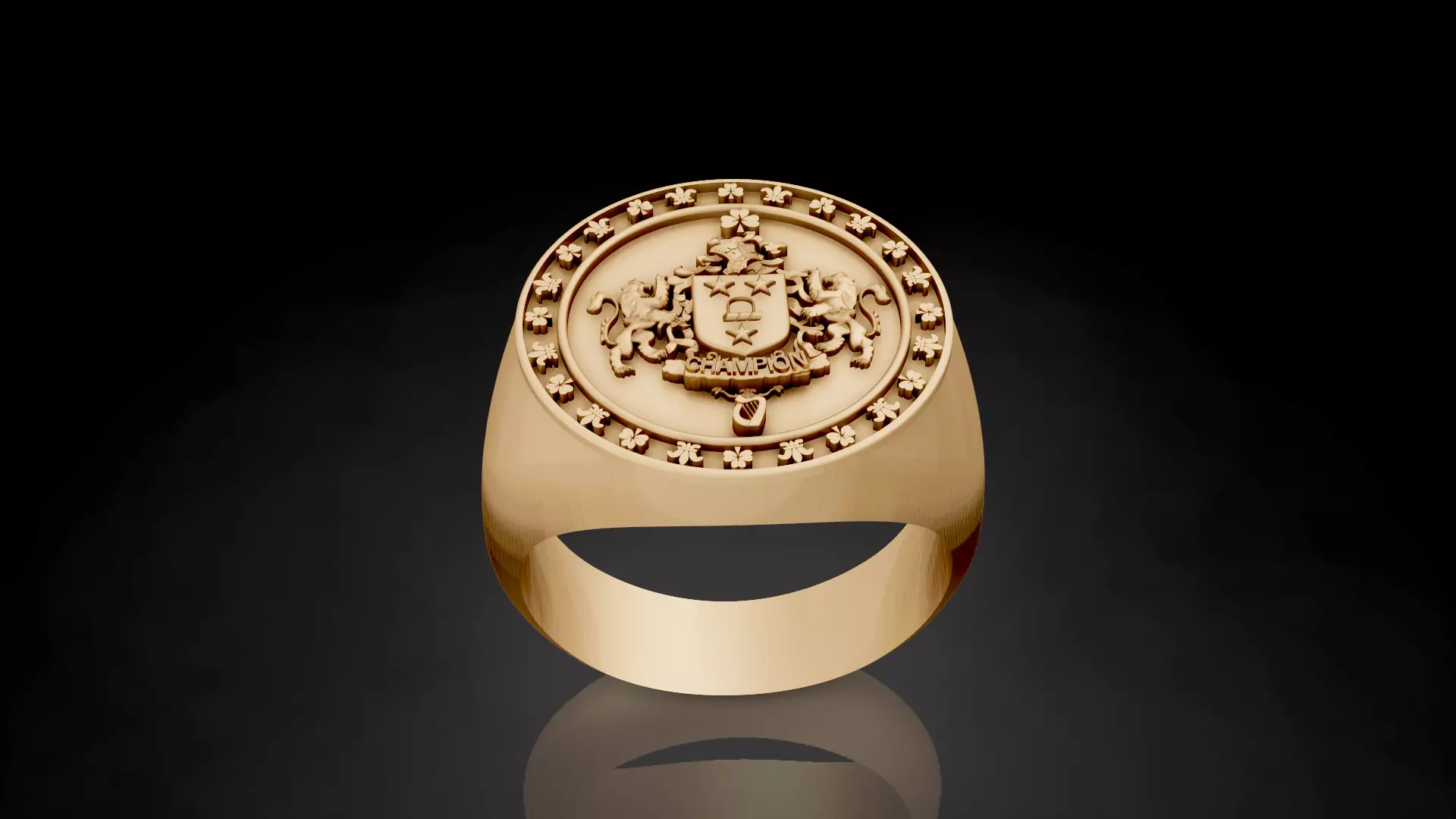 Signet Lux Ring 3D print model