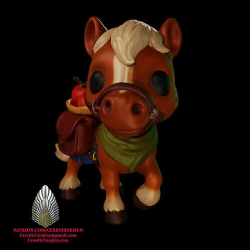 Bill The Pony Funko Inspired Lord of the rings 3d digital DL 3D print model