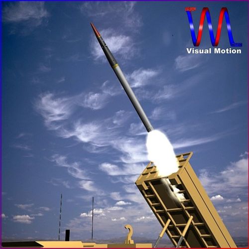 THAAD Missile Low-poly 3D model