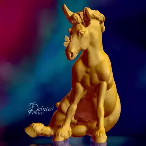 Flutter Sitting Horse STL