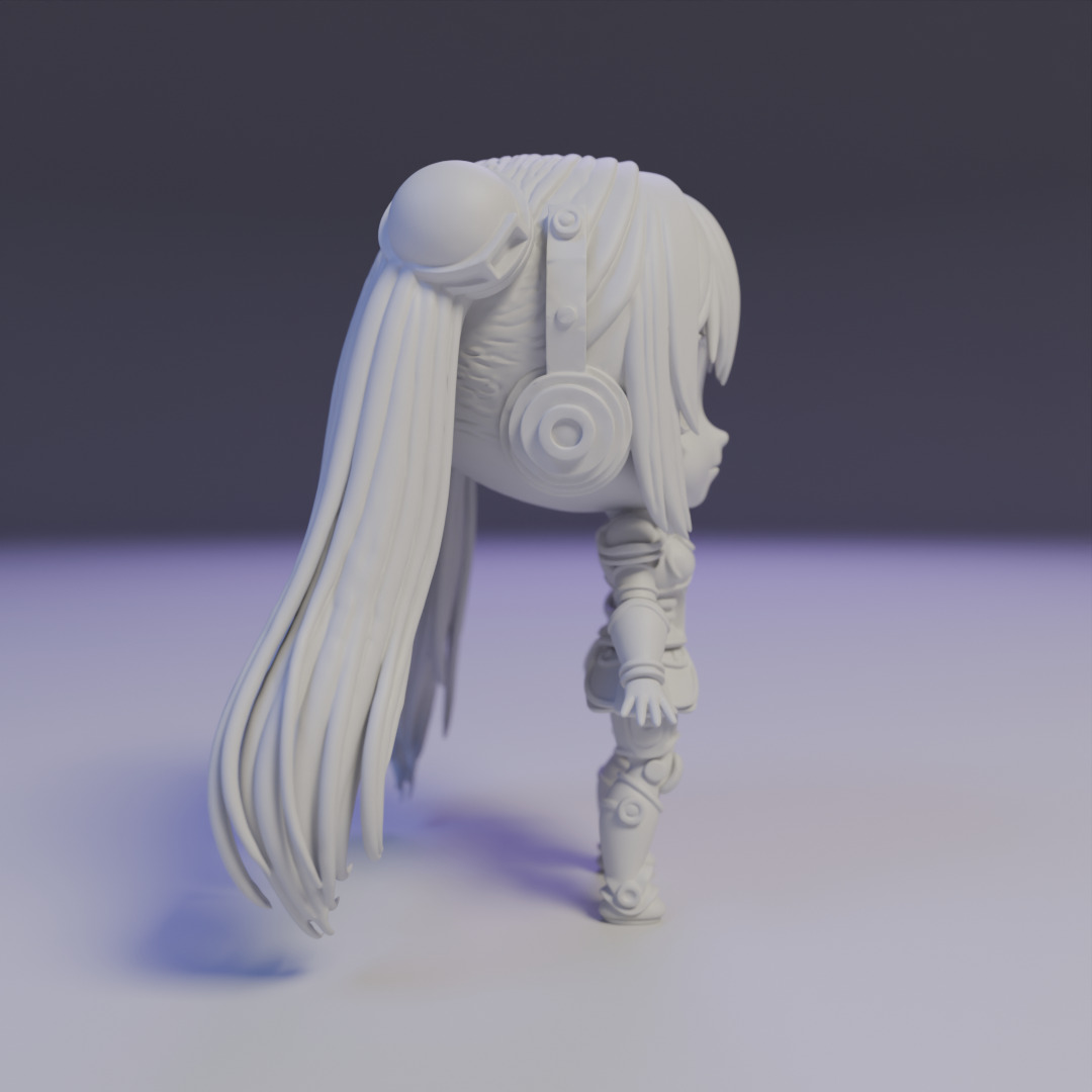android chibi 3D print model_2
