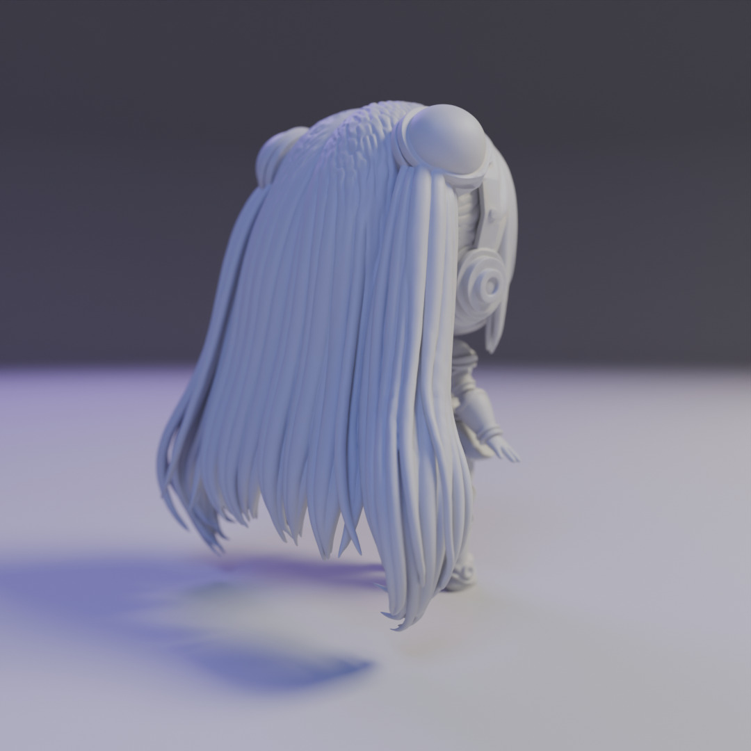 android chibi 3D print model_14