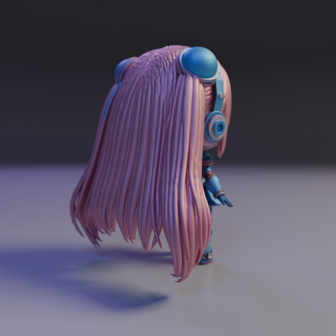 android chibi 3D print model_13