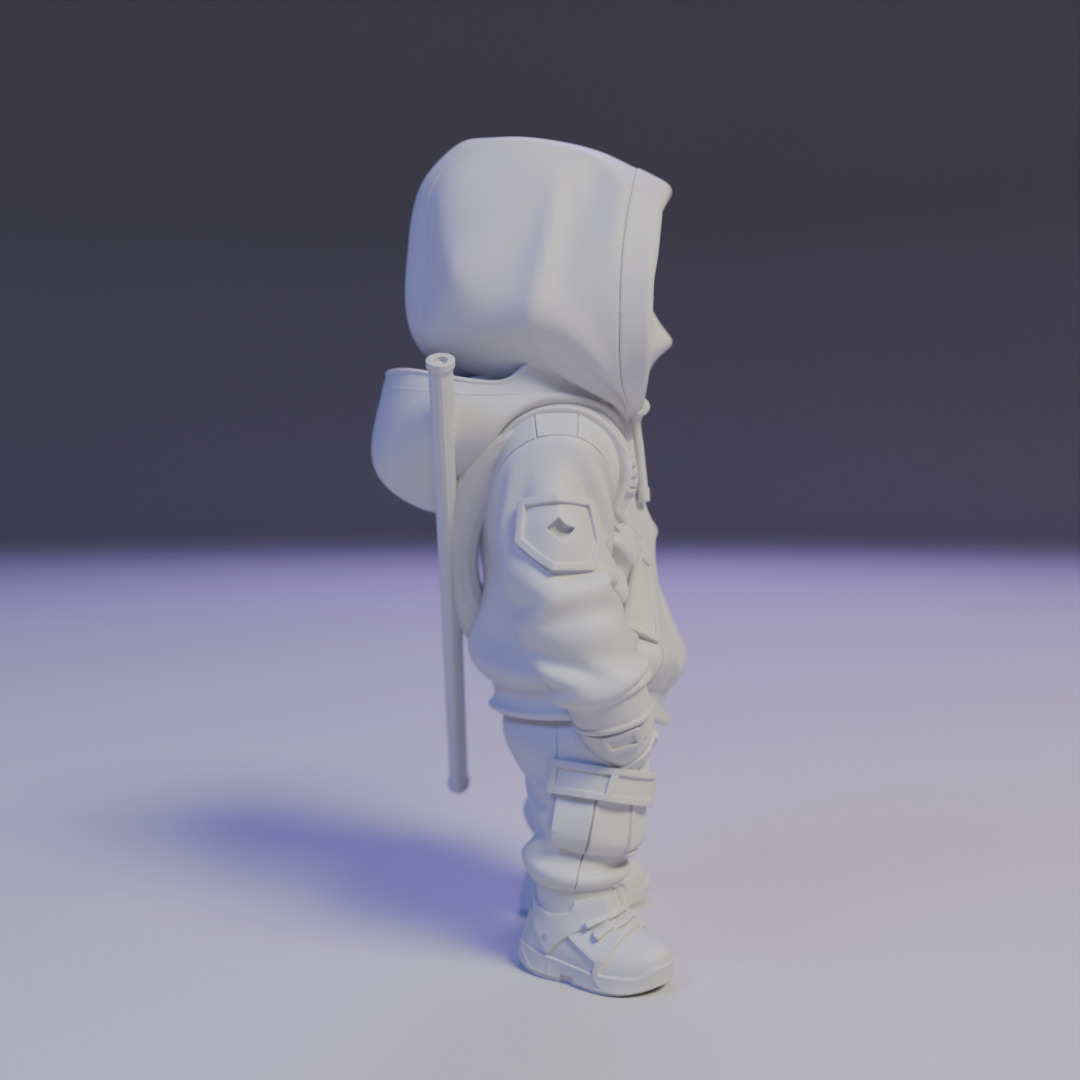 Deadpool chibi 3D print model_2