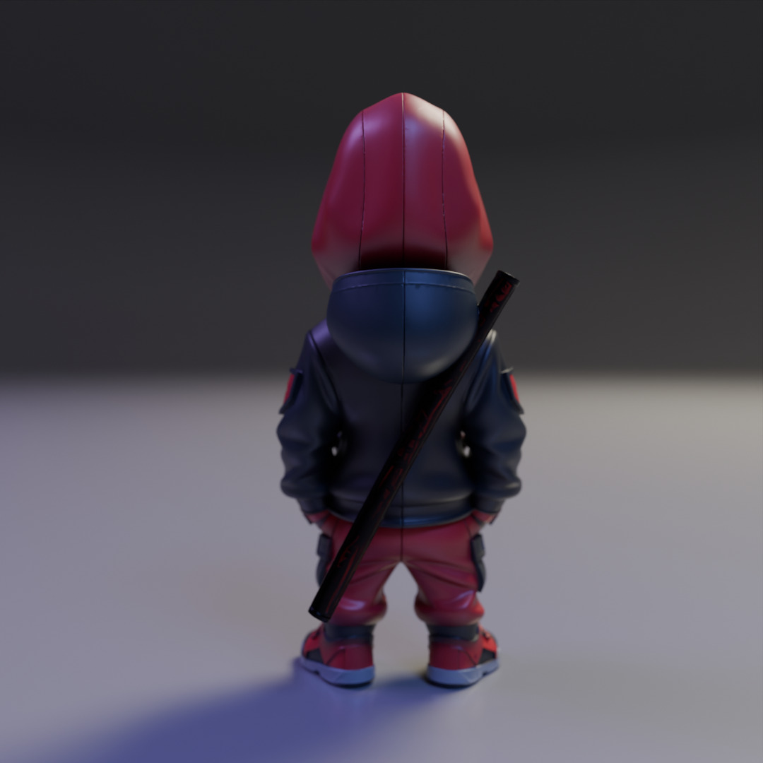 Deadpool chibi 3D print model_5