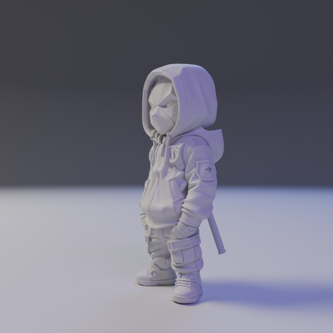 Deadpool chibi 3D print model_10