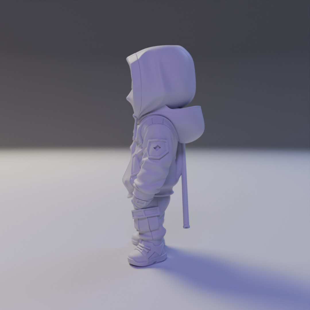 Deadpool chibi 3D print model_4