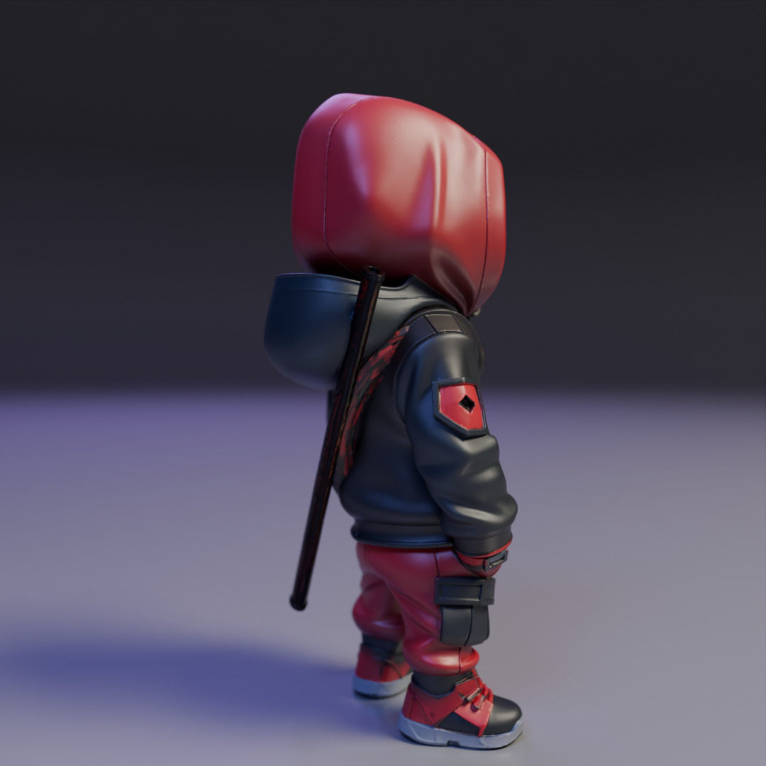 Deadpool chibi 3D print model_13