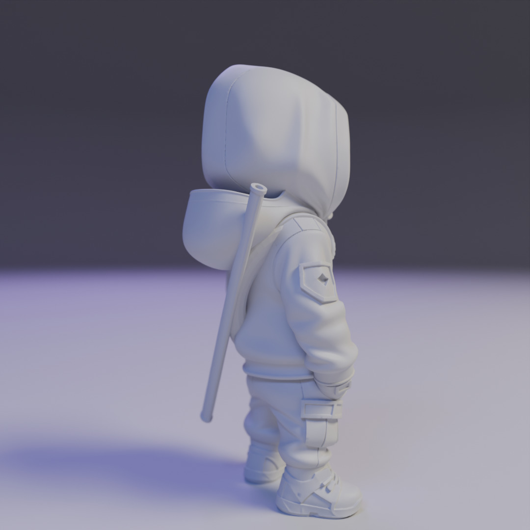 Deadpool chibi 3D print model_14