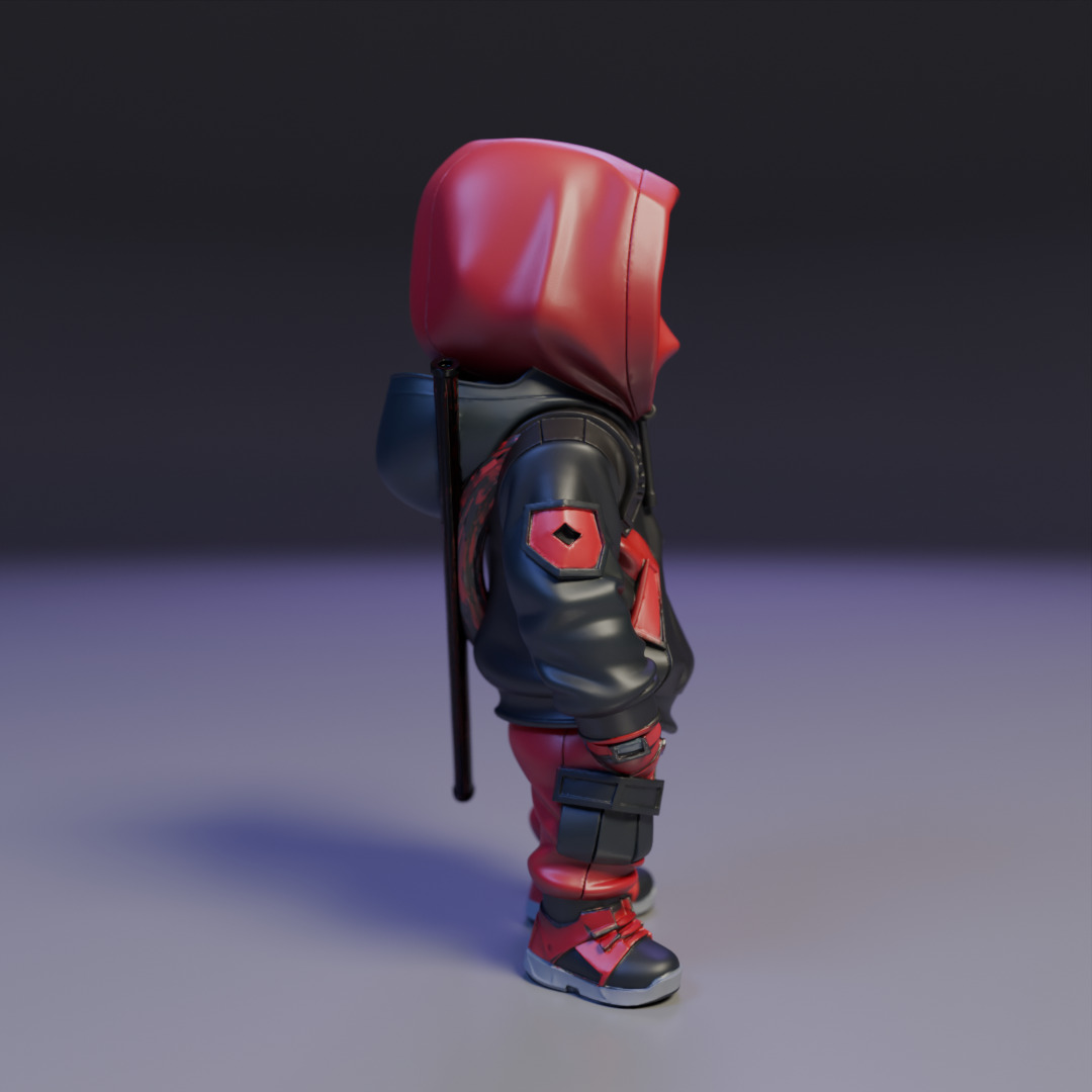 Deadpool chibi 3D print model_1