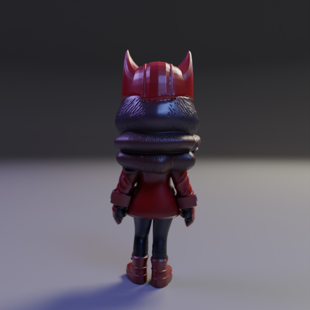 Scarlet Witch chibi 3D print model_5