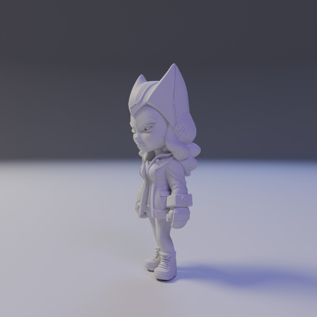 Scarlet Witch chibi 3D print model_10
