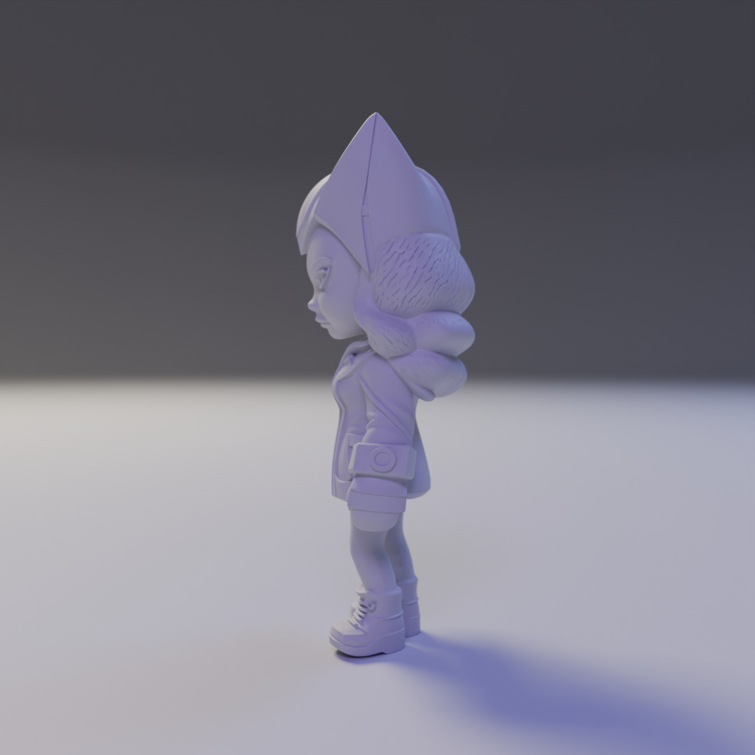 Scarlet Witch chibi 3D print model_4