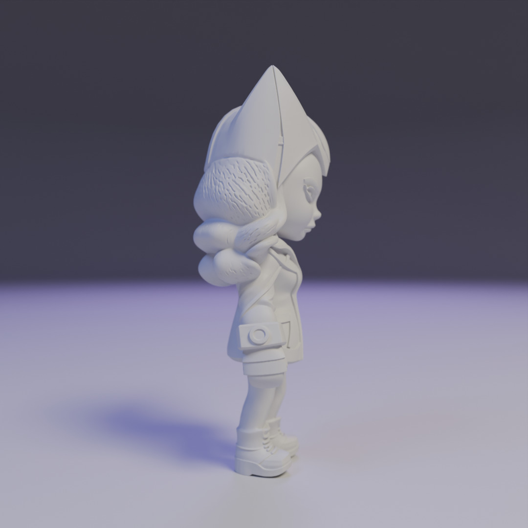 Scarlet Witch chibi 3D print model_2