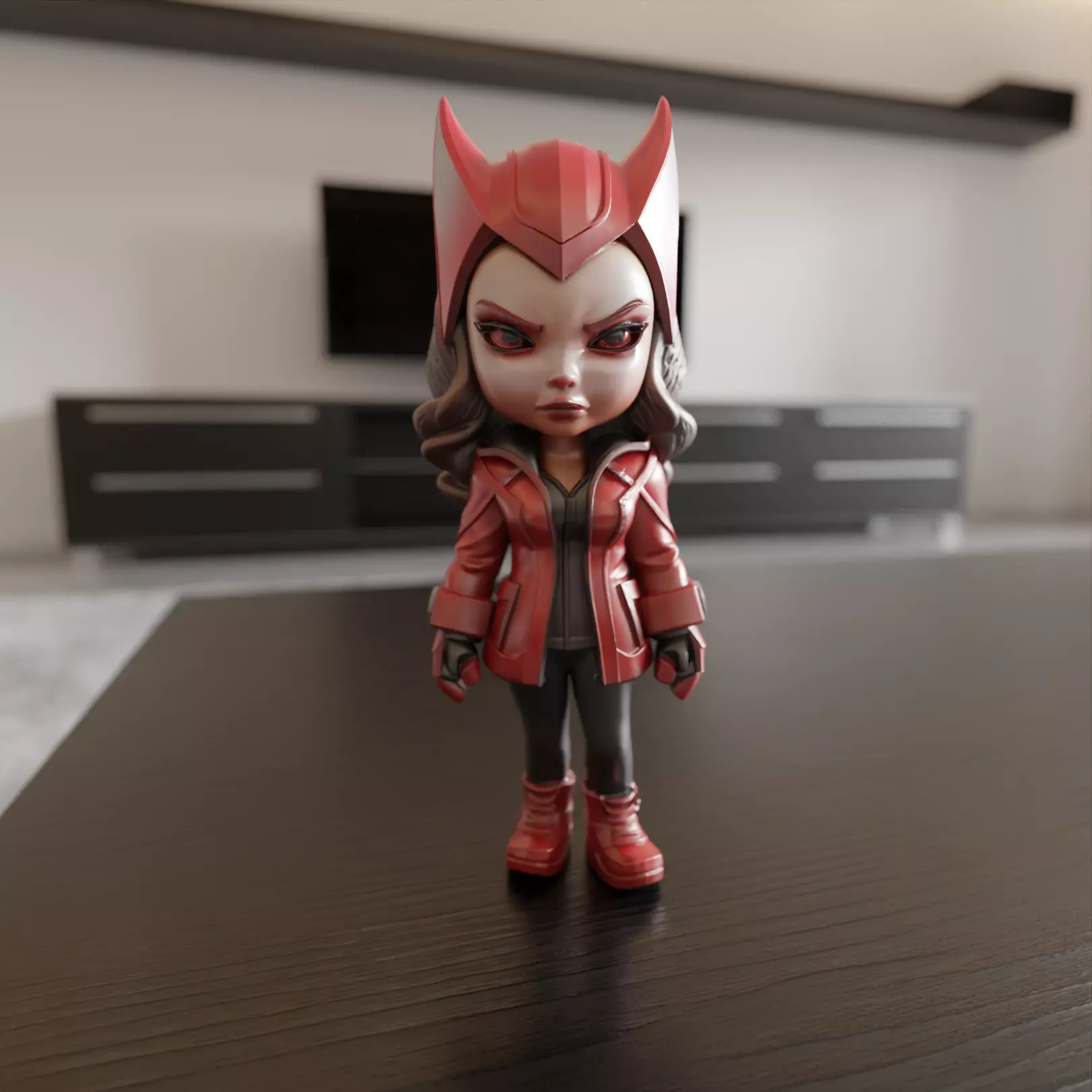 Scarlet Witch chibi 3D print model_0