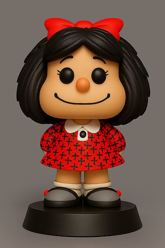 Mafalda Funko Pop 3D print model 3D print model
