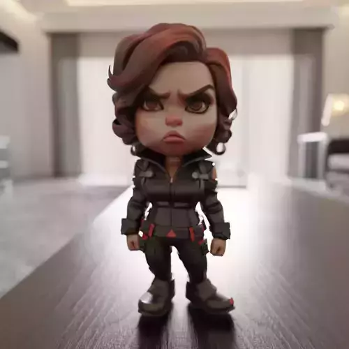 black widow chibi