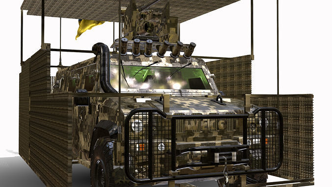 LMV 4X4 IVECO UKRAINE Low-poly 3D model