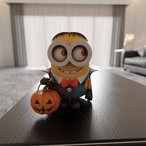minion halloween 3D print model