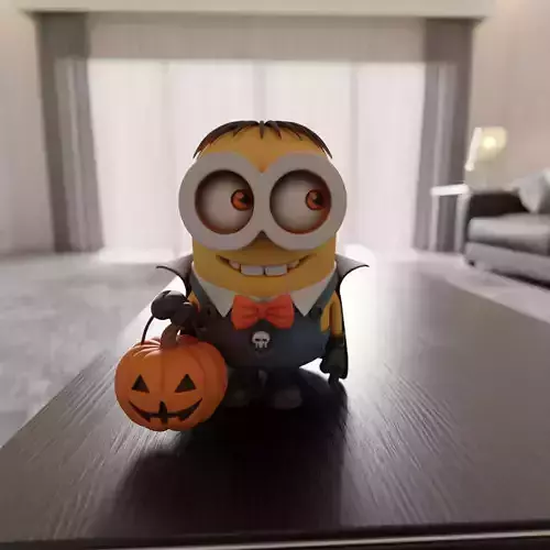 minion halloween 3D print model minion halloween 3D print model