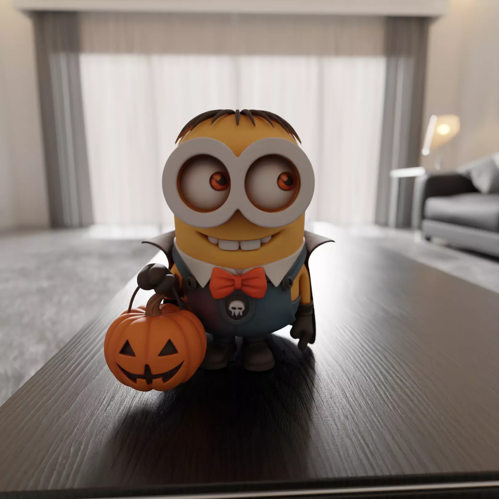 minion halloween 3D print model_0