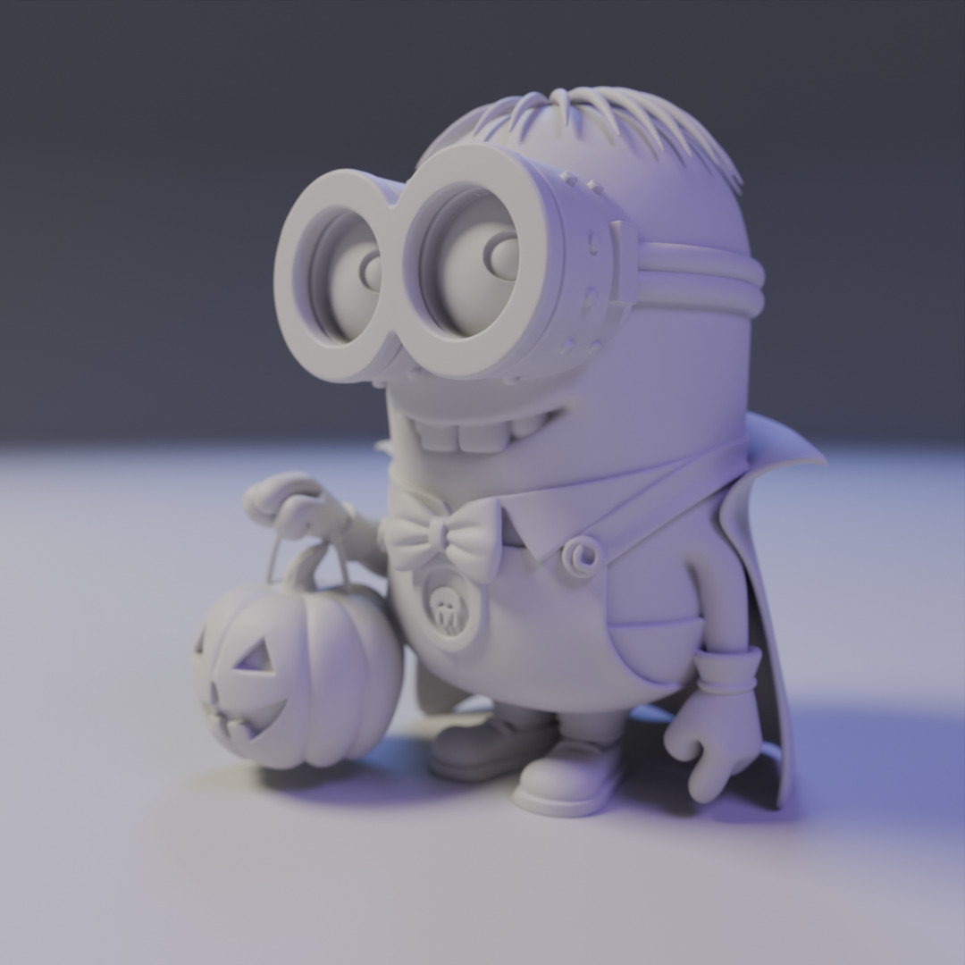minion halloween 3D print model_10