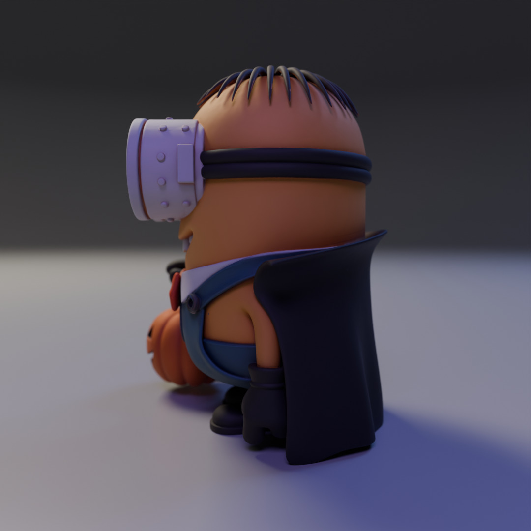 minion halloween 3D print model_3