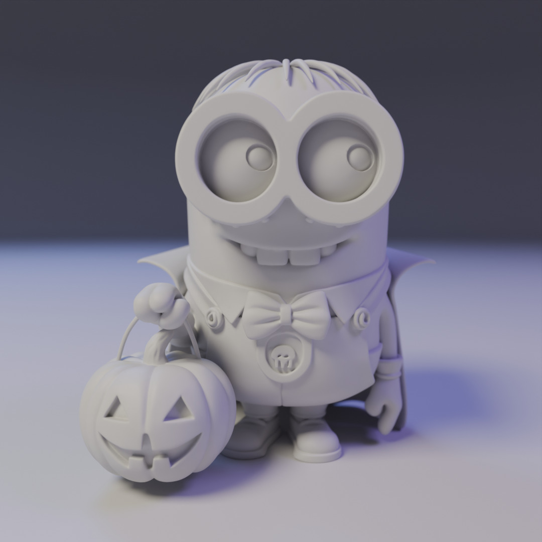 minion halloween 3D print model_16