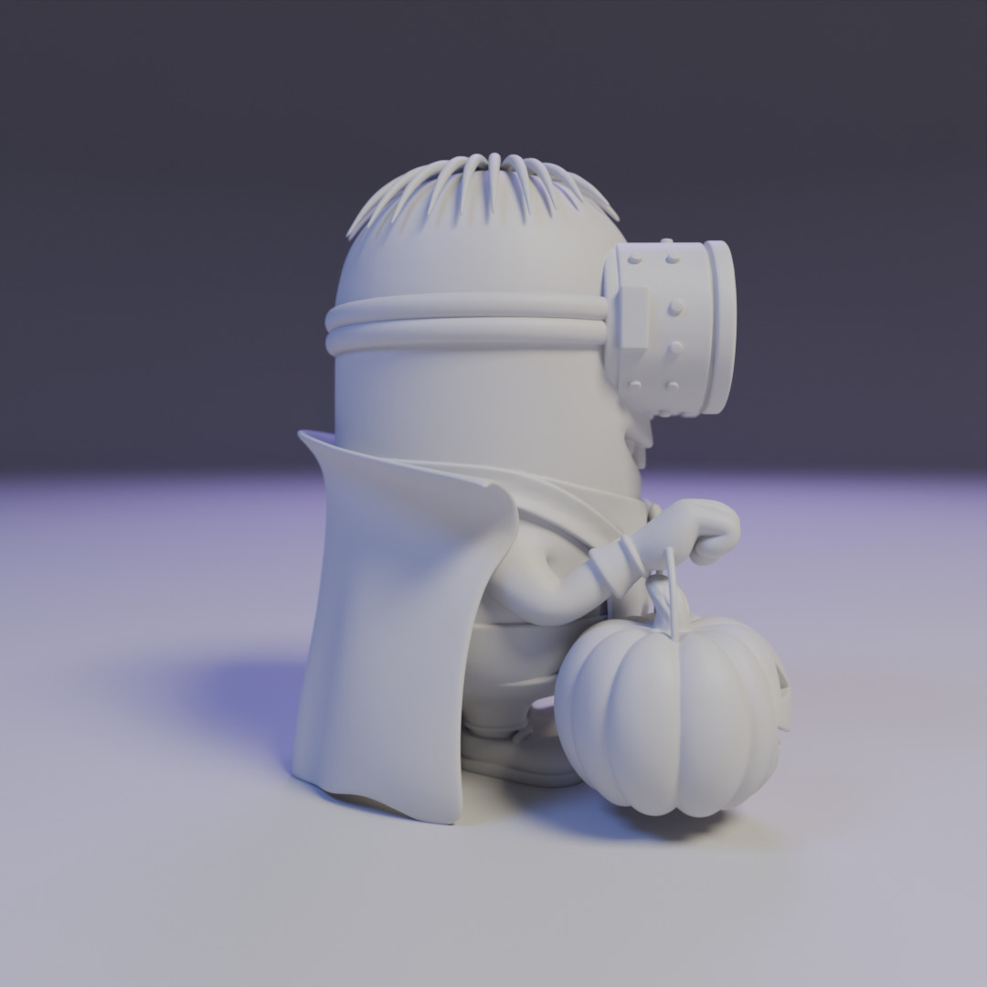 minion halloween 3D print model_2