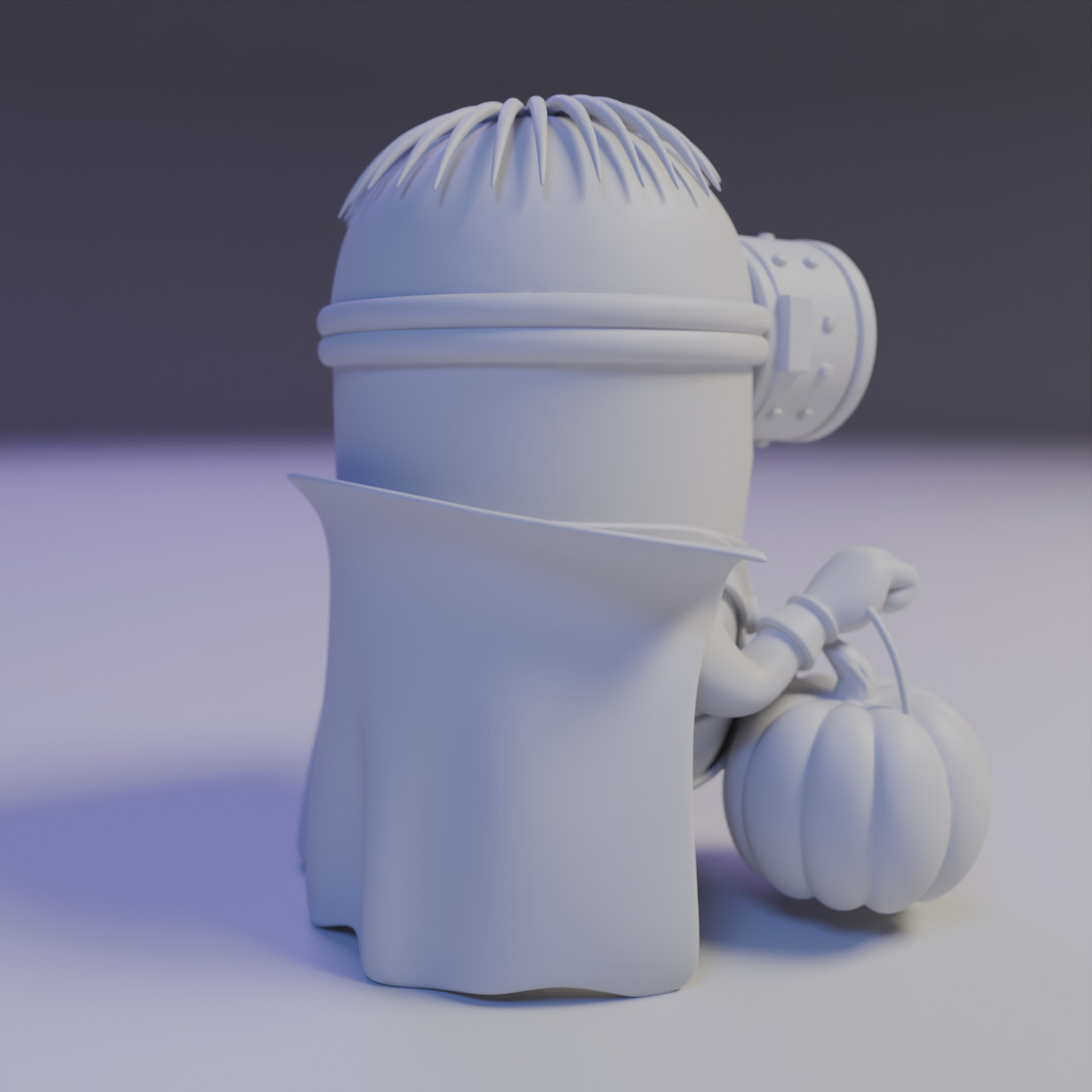 minion halloween 3D print model_14