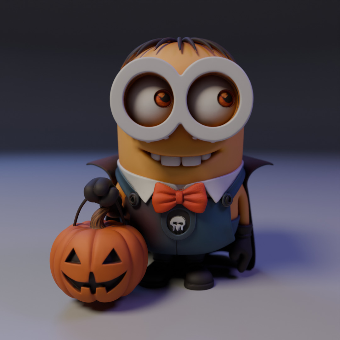 minion halloween 3D print model_15