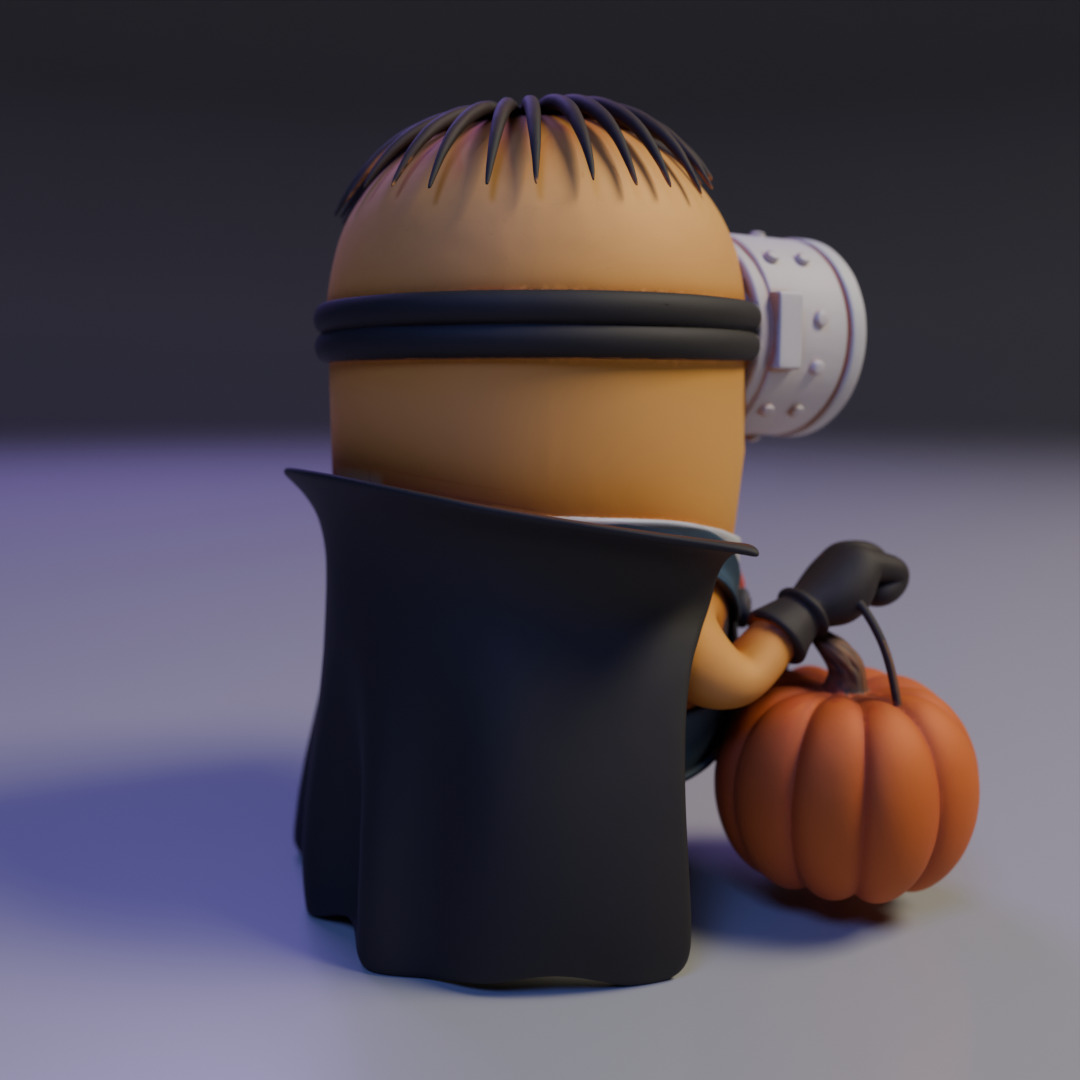 minion halloween 3D print model_13
