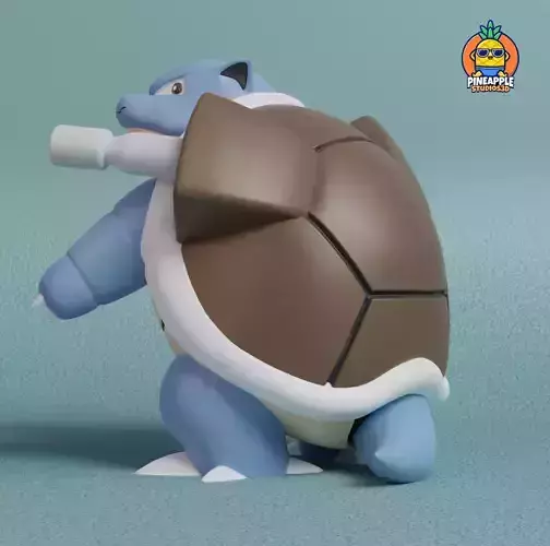 Pokemon - Blastoise with 2 poses 3D print model