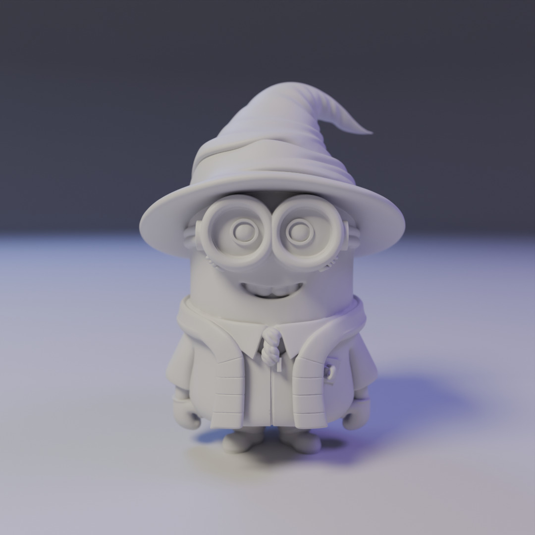 wizard minion 3D print model_15