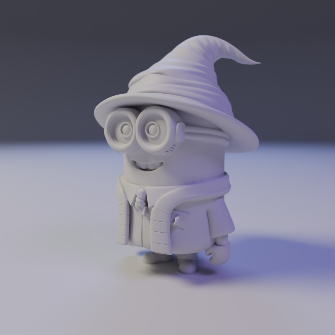wizard minion 3D print model_9