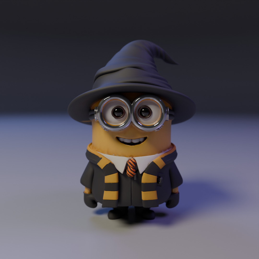 wizard minion 3D print model_16
