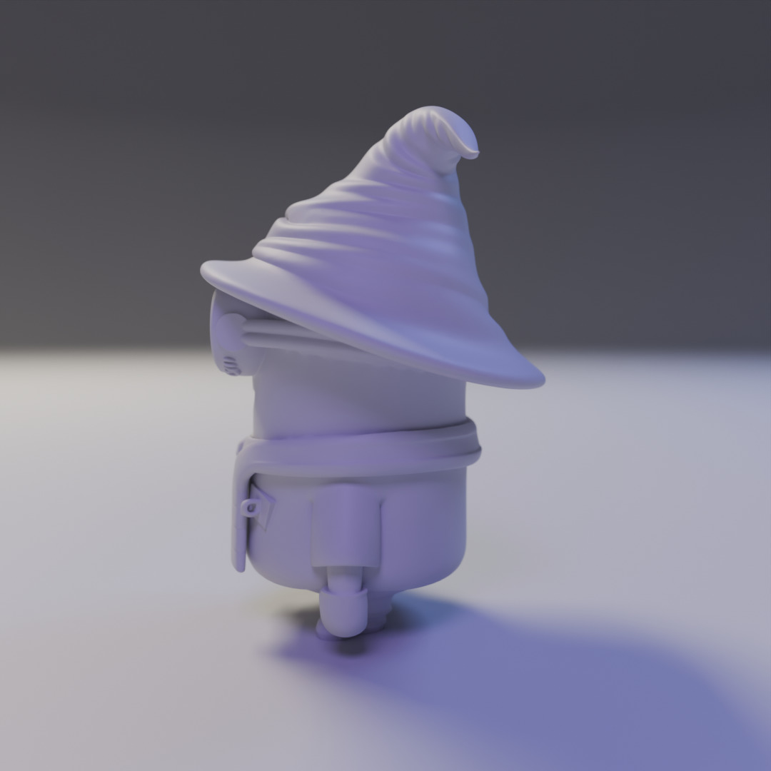 wizard minion 3D print model_3
