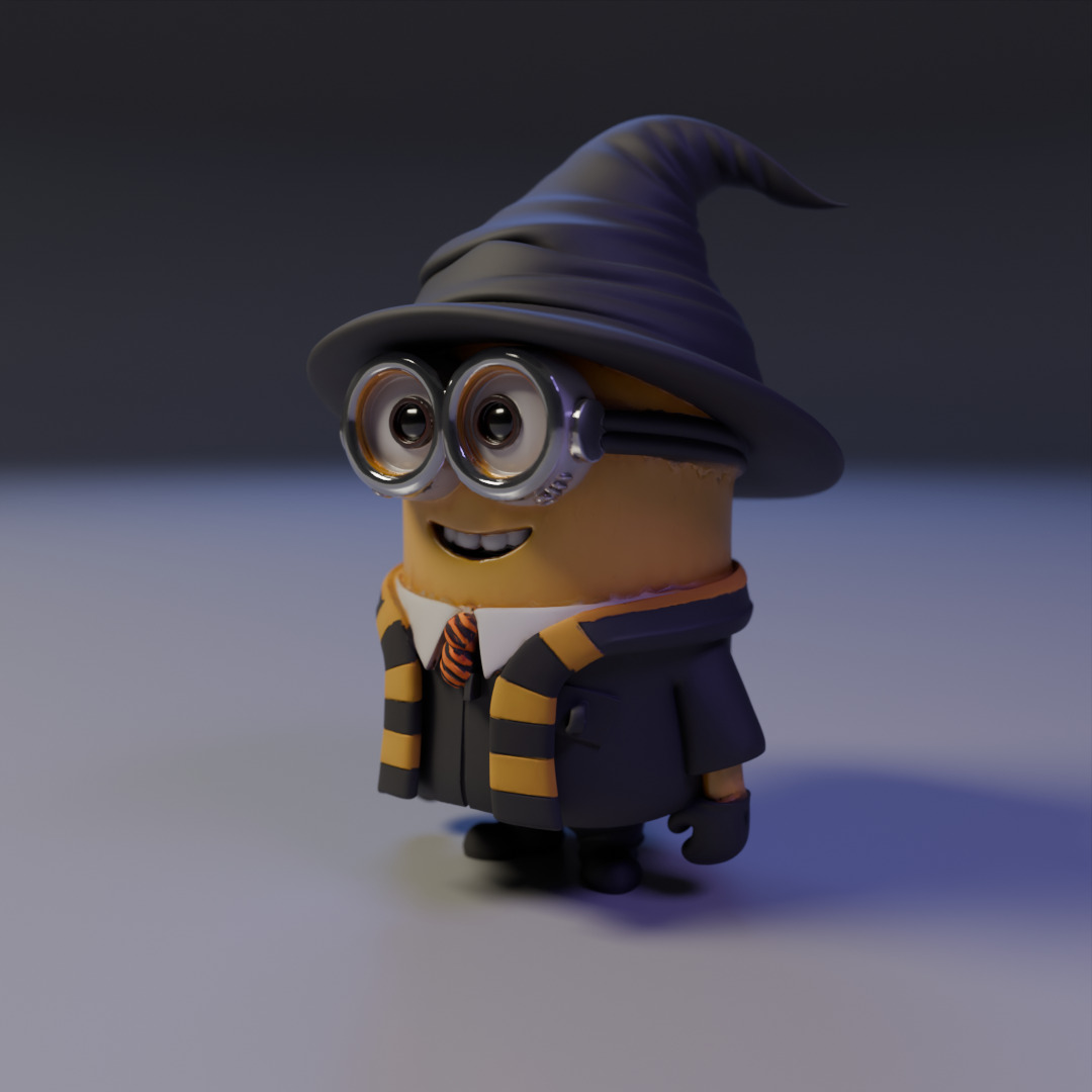 wizard minion 3D print model_10
