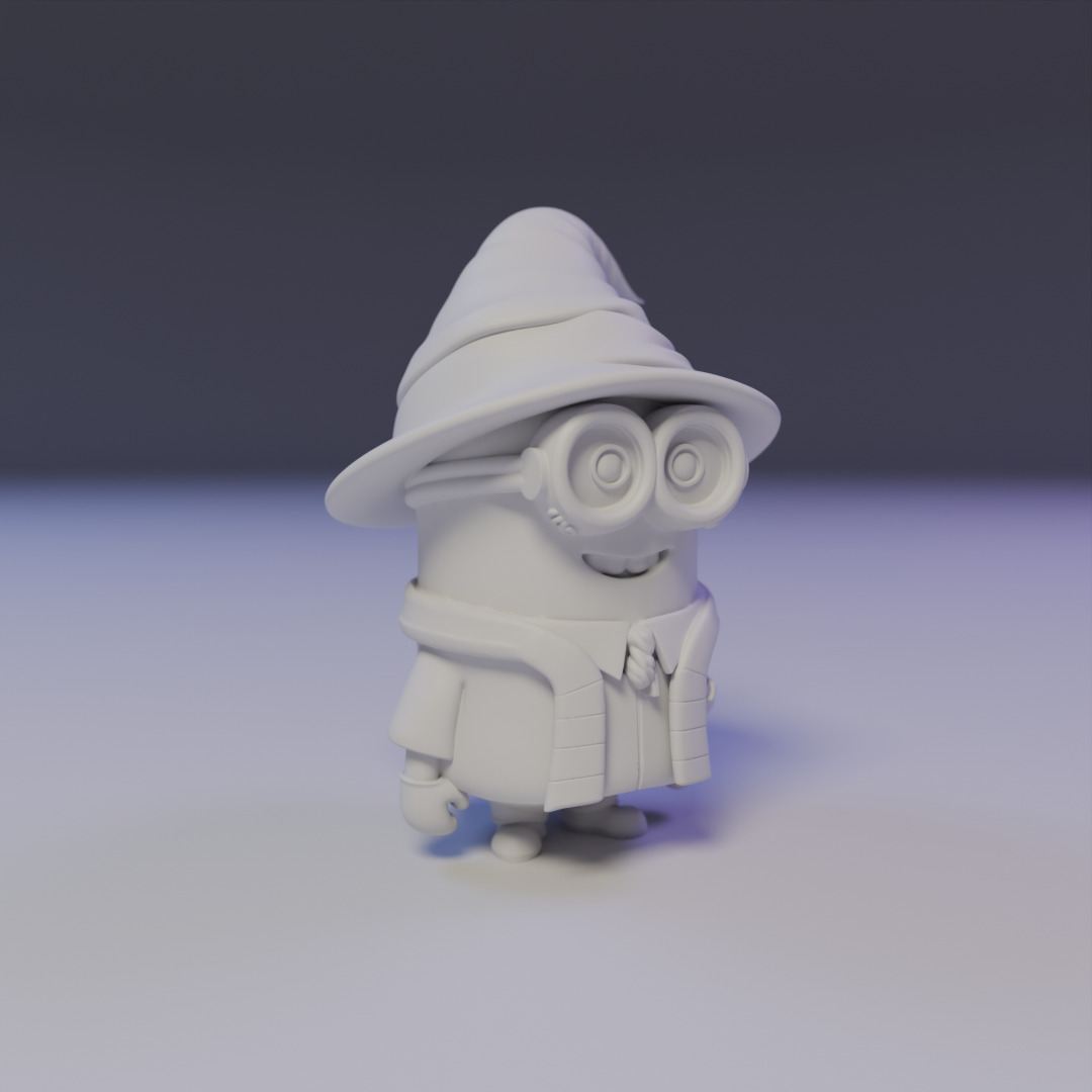 wizard minion 3D print model_7