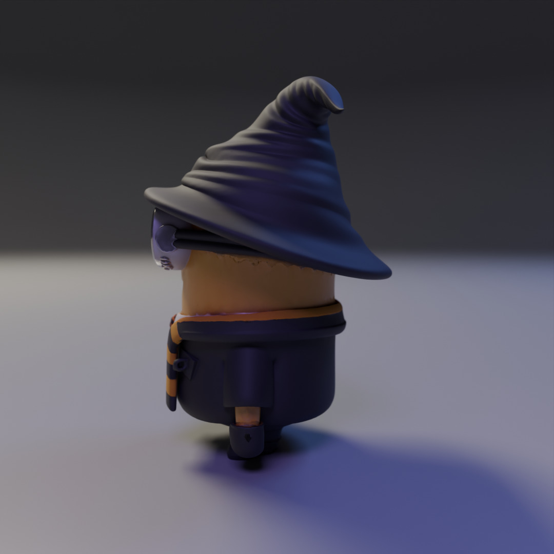 wizard minion 3D print model_4