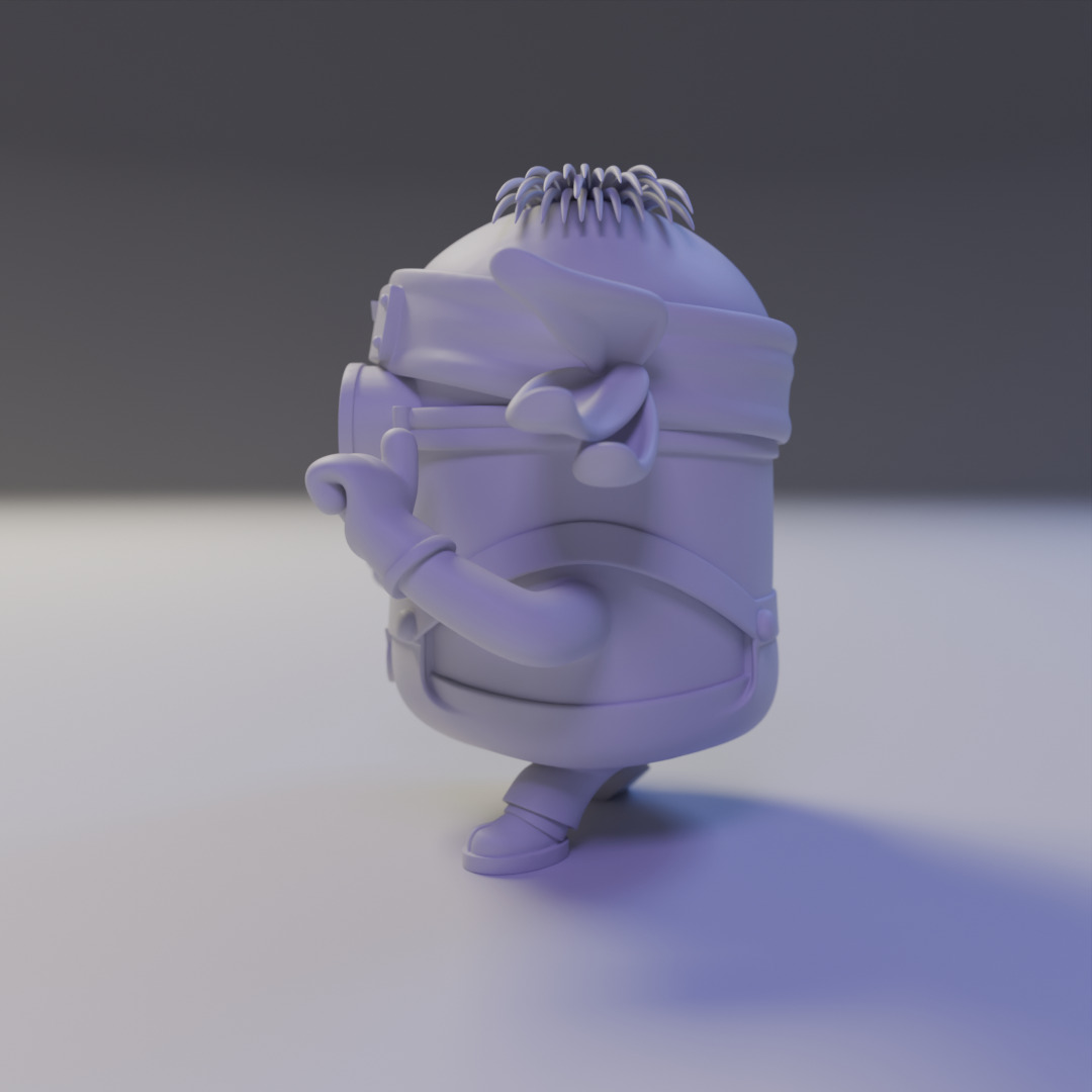 naruto minion 3D print model_4