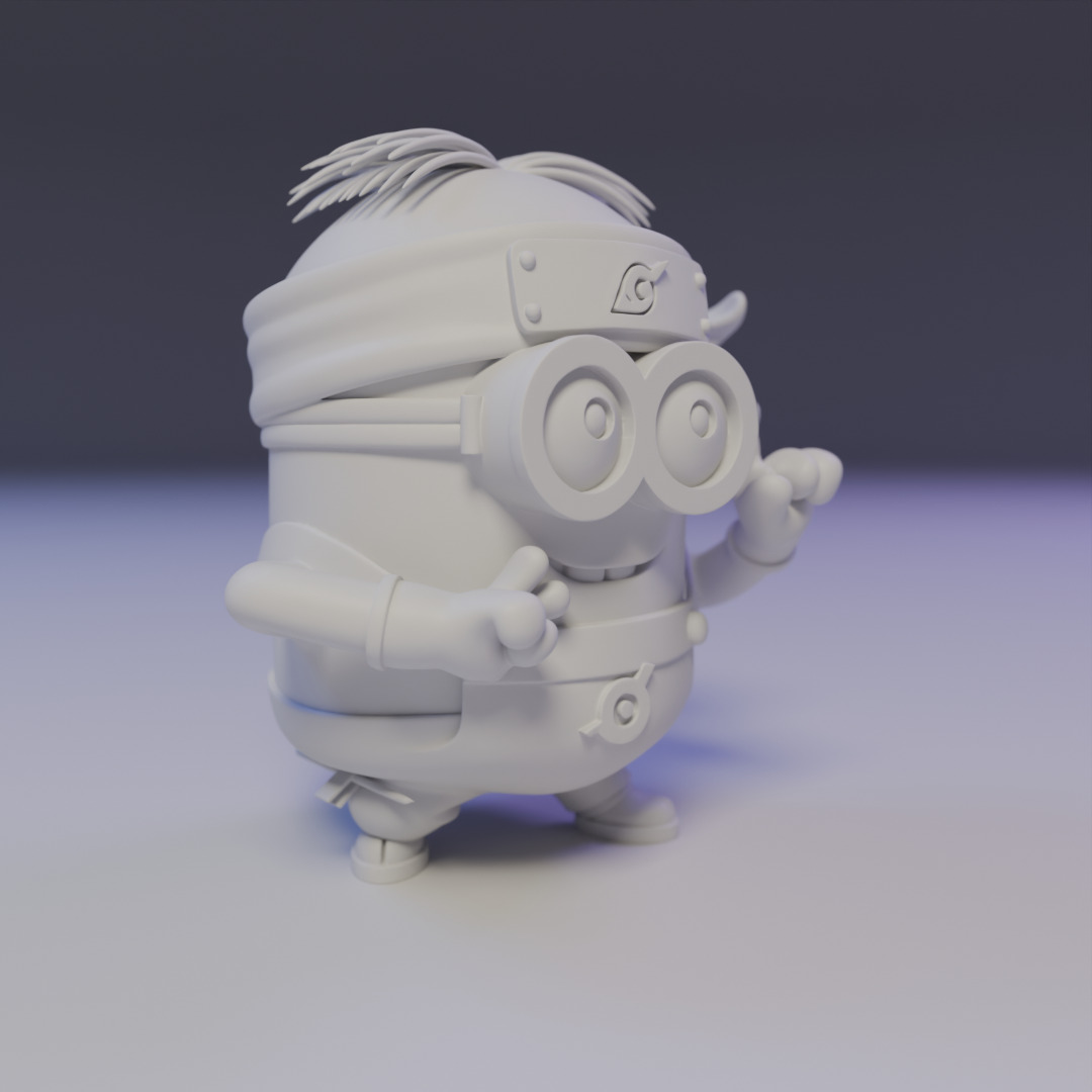 naruto minion 3D print model_8