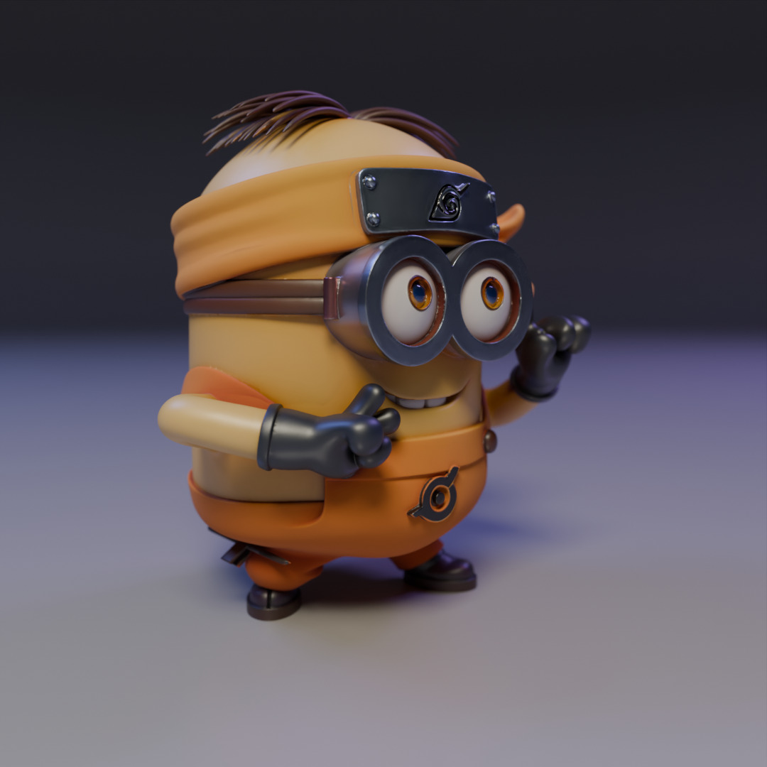 naruto minion 3D print model_7