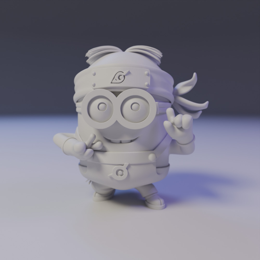 naruto minion 3D print model_16