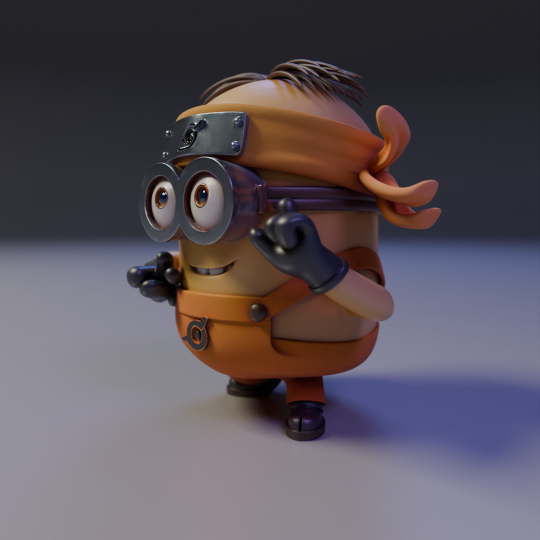 naruto minion 3D print model_9