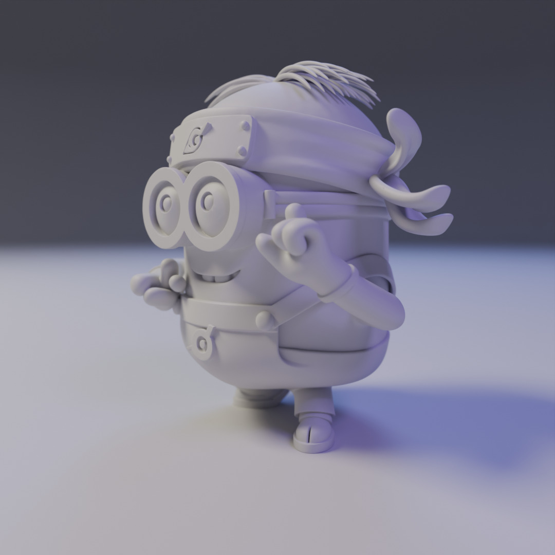 naruto minion 3D print model_10