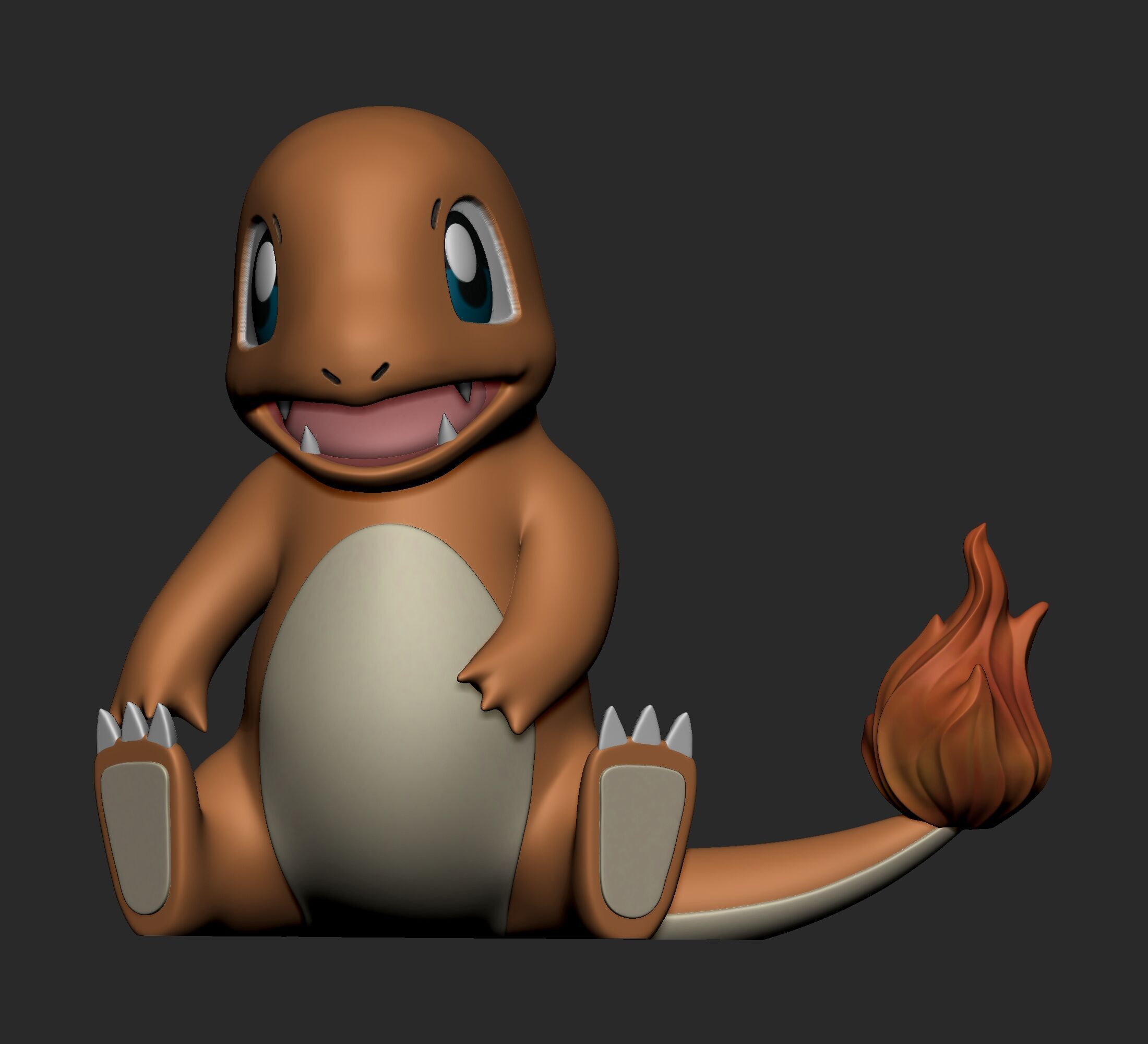 Pokemon - Charmander  with 2 poses 3D print model_1
