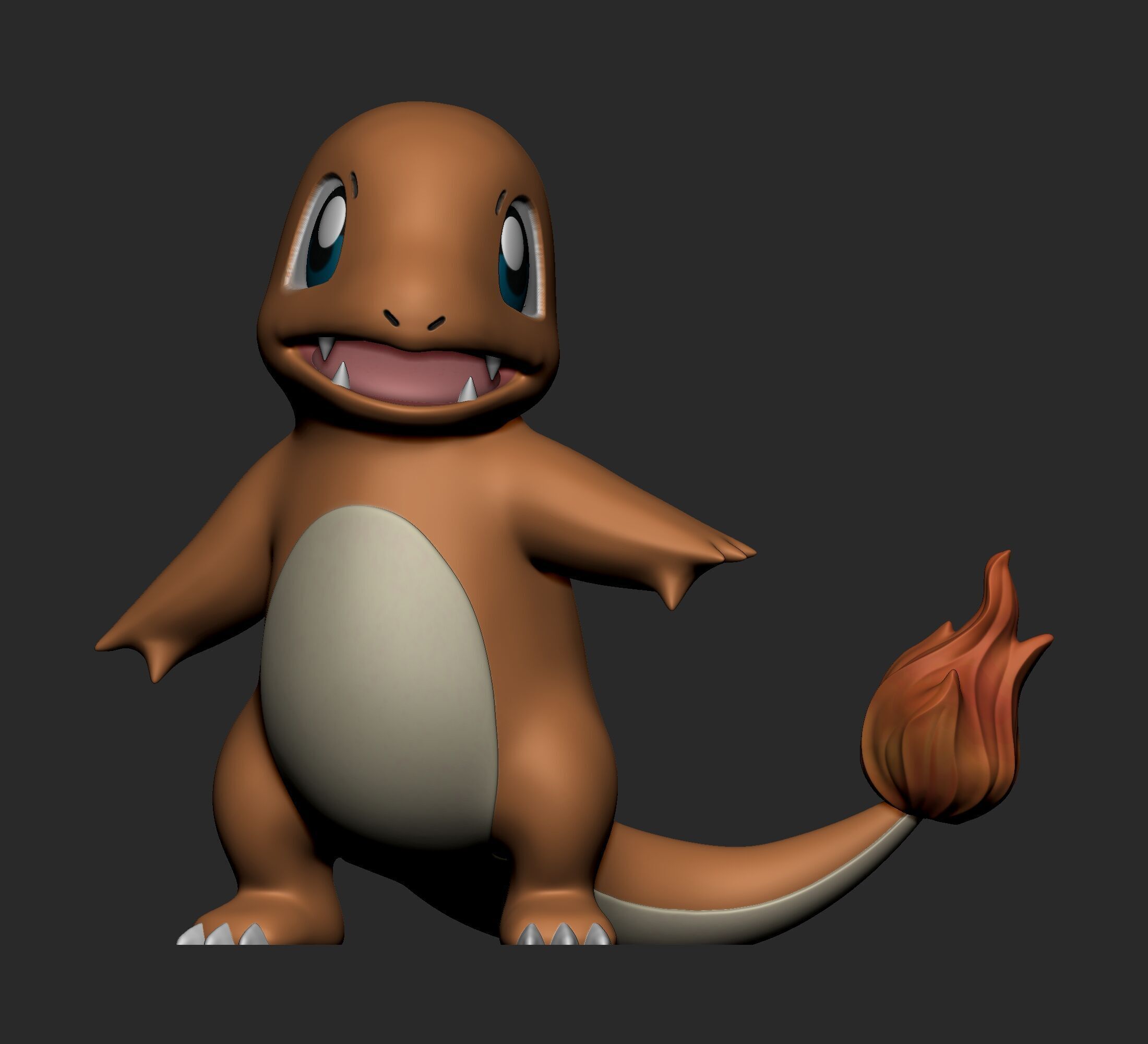 Pokemon - Charmander  with 2 poses 3D print model_5
