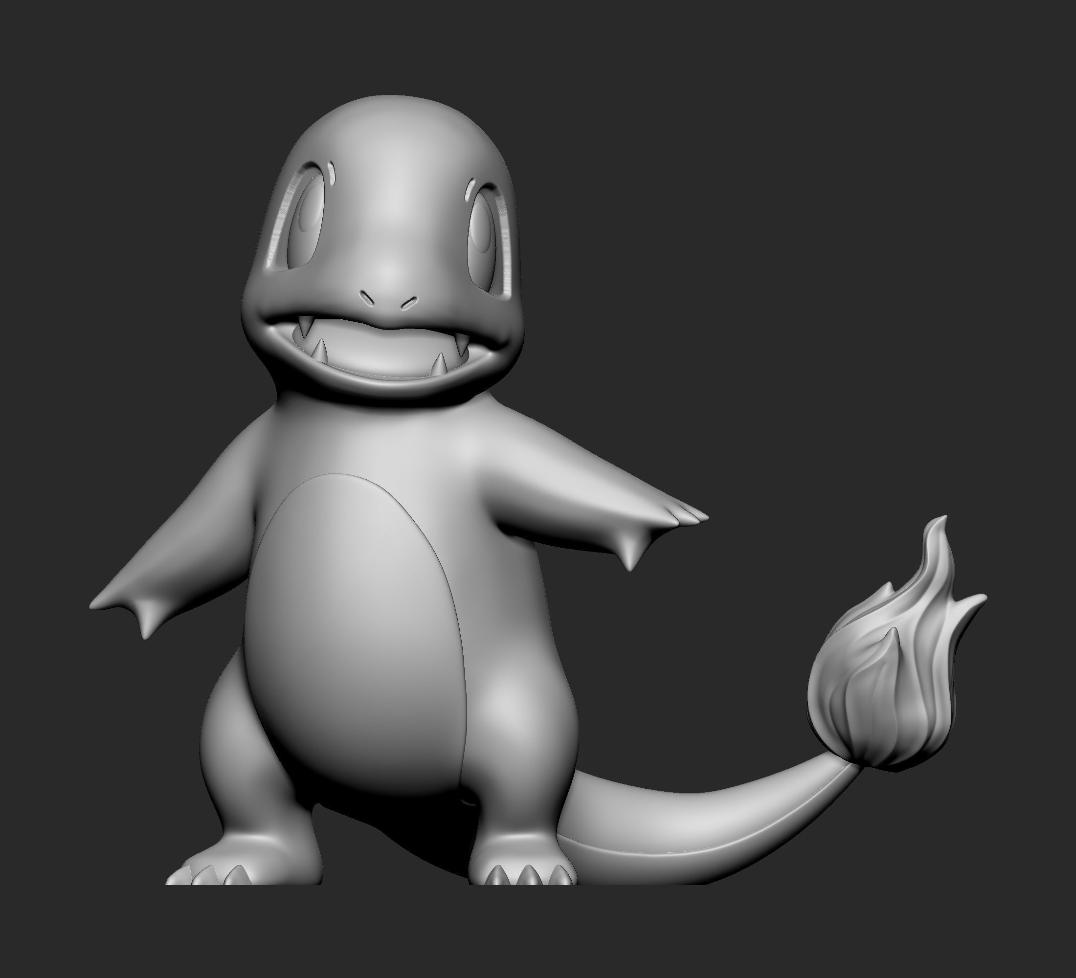 Pokemon - Charmander  with 2 poses 3D print model_6