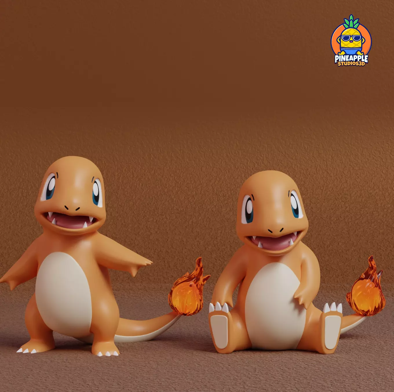 Pokemon - Charmander  with 2 poses 3D print model_0